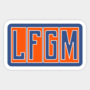 LFGM New York Baseball Block Design Sticker